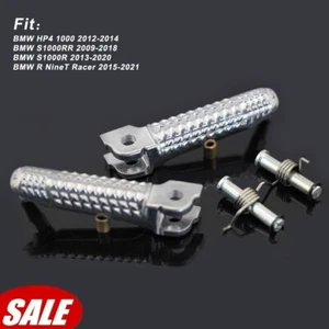 For BMW R NineT S1000R S1000RR HP4 1000 Rider Front Foot Pegs Footrest Adapters - Picture 1 of 6