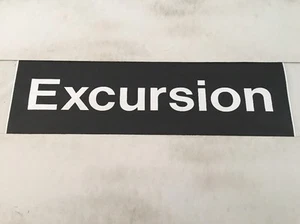 Blackburn Destination Bus Blind Feb1996 (33") -3 Excursion - Picture 1 of 1