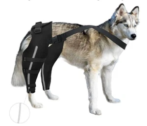 Dog Rear Leg Braces Adjustable Support Size Medium Reflective - Picture 1 of 10