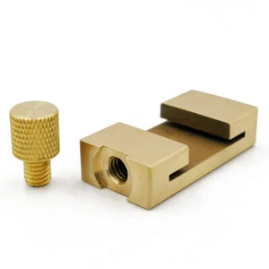Ruler + Positioning Block Brass Locator Wood Manual Measuring Tool Accessories - Picture 1 of 8