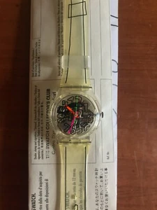 SWATCH LIMITED EDITION SCRIBBLE CLUB UHR GZ124 SWISS DESIGN 1993 NEU - Bild 1 von 2