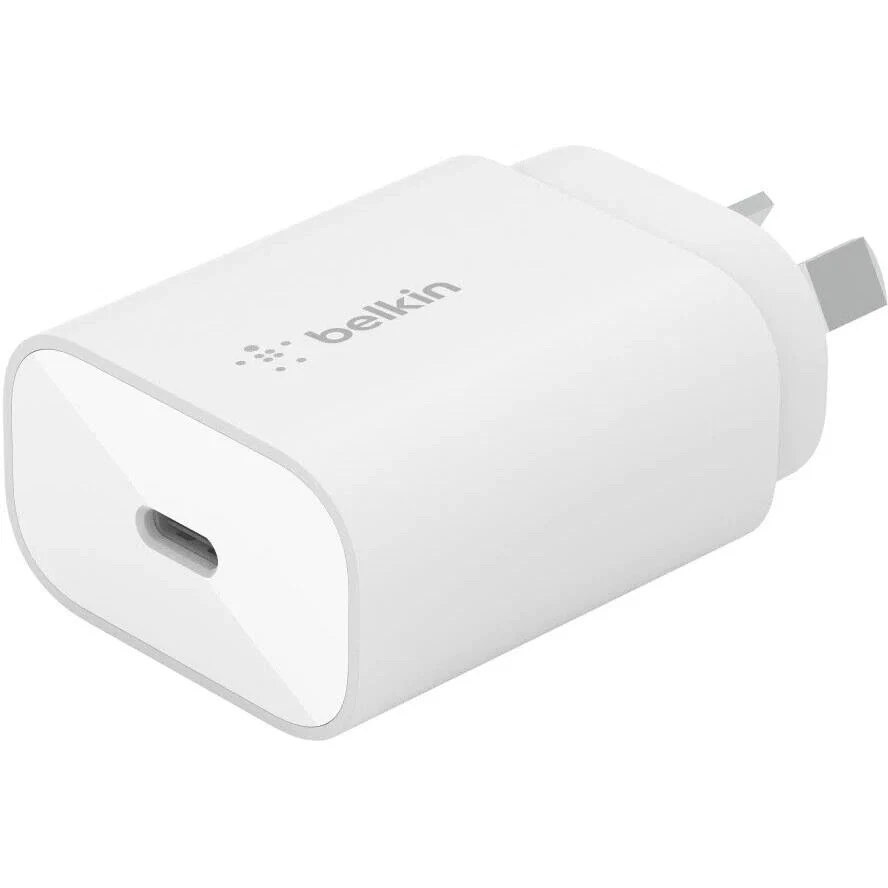 Cargador de pared Belkin Adaptador USB-C 25W (blanco) WCA004AUWH Foto 1 de 4