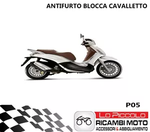 Pour Piaggio Vespa GTS 125 250 Bloque-Cavaletti Push E Block Antivol Mécanique - Bild 1 von 1