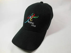 Baseball Cap Olympiade Peking 2008 schwarz Mütze gesticktes Logo - Bild 1 von 7
