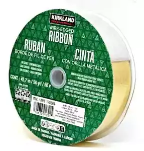 Wire-Edged Ribbon 1.5" Wide 50 YD Silver Gold Reversible Ribbon 2 Color NEW - Picture 1 of 1