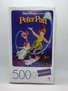 Peter Pan Blockbuster Video Movie Cover 500 Piece Puzzle 2020 DISNEY SEALED - Picture 1 of 4