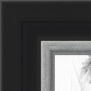 ArtToFrames Individueller Bilderrahmen Poster Schwarz Samt mit Silber 1,25" BW275-1231 - Bild 1 von 7