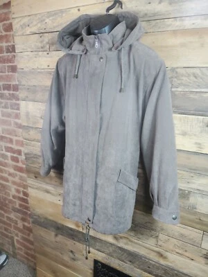 Abrigo Bromley Sport Marrón Hombre Talla XL Pecho 52" Largo 32" Cremallera Completa Con Capucha Foto 1 de 4