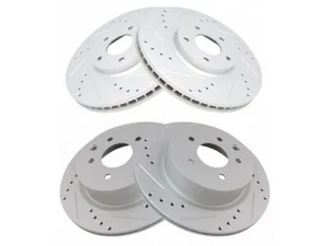 Front and Rear TRQ Brake Rotor Set fits Infiniti Q70 2014-2019 46ZSDP - Picture 1 of 1