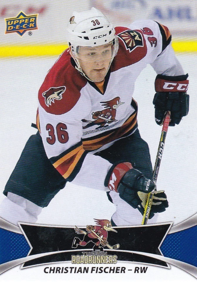 CHRISTIAN FISCHER 2016-17 16-17 UPPER DECK AHL BASE SP #122 TUCSON ROADRUNNERS - Image 1 of 1