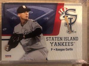 2019 Staten Island Yankees Keegan Curtis RC Rookie NY Mobile Al