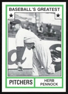 1982 TCMA Baseball's Greatest Pitchers Herb Pennock New York Yankees #30 - Picture 1 of 2