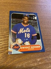 1986 Fleer Box Top Panel DWIGHT GOODEN New York Mets Baseball Card (o)