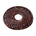 Round Rattan Braided Cup Placemats Coasters Bowl Pad for Sets and Cups