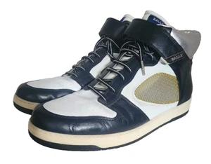 Bally Herren schwarz (blau?) & White Reggent High Tops mit Klettverschluss GR. 13D US - Bild 1 von 12