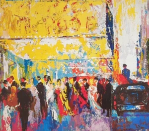 LeRoy Neiman BROADWAY FIRST NIGHT Vintage Art Print Bookplate 108 - Picture 1 of 4