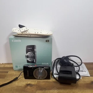 Canon IXUS 145 Black 16MP Zoom 8x Box + Charger +32GB SD +Pouch - Bild 1 von 19