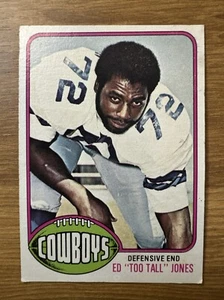 Tarjeta de novato Ed "Too Tall" Jones 1976 Topps Dallas Cowboys RC #427 CENTRADA - Imagen 1 de 2