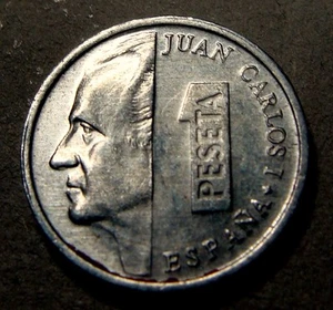 SPAIN, 1 PESETA 1998, KM # 832, ALUMINIUM, LOT # 26 - Picture 1 of 2