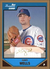 2007 Bowman Prospects Gold #BP74 Randy Wells - NM-MT
