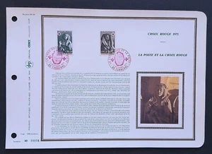 Feuillet DAP 1er jour 126 Soie 1973 Croix Rouge La Poste et la Croix Rouge - Imagen 1 de 1