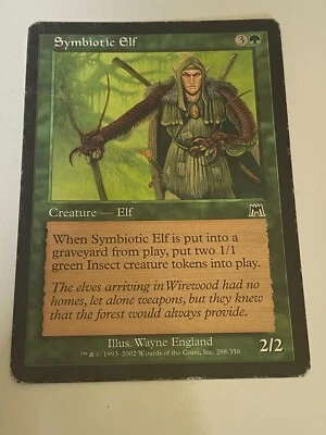 Symbiotic Elf -  Magic the Gathering MTG Onslaught Single Card - Image 1 of 2