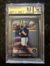 Brian McCann 2003 Bowman Chrome #331 AU 9.5 Gem Mint 1st Year Card