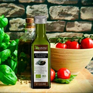 Aceite de comino negro BIO, 250 ml, semillas de comino negro suavemente prensadas en frío ácido fólico - Imagen 1 de 1