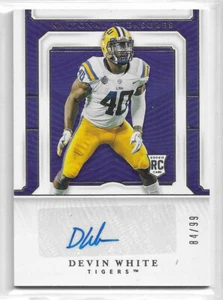 DEVIN WHITE 2019 PANINI NATIONAL TREASURES COLLEGIATE AUTO RC SP /99 BUCCANEERS - Imagen 1 de 1