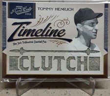 2011 Playoff Prime Cuts TOMMY HENRICH Timeline Nickname Material Relics /25