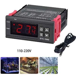 STC-1000 Digital Temperature Controller AC 110-220V Thermostat Aquarium Sensor - Picture 1 of 7