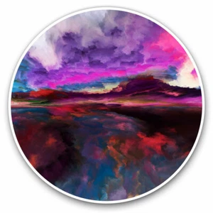 2 x Vinyl Stickers 20cm - Painting Landscape Sunset at Sea Cool Gift #21982 - Bild 1 von 9