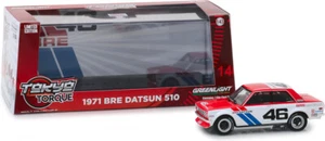 GREENLIGHT 86335 1/43 TOKYO TORQUE 1971 DATSUN 510 NO.46 JOHN MORTON - Picture 1 of 1