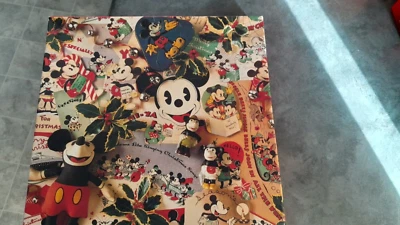 Vtg Springbok Hallmark Mickey's Christmas Memories Disney Mouse 500 Piece Puzzle - Image 1 of 4