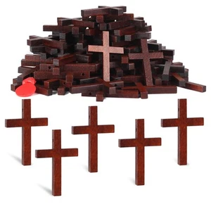 Srefaka 72 Pcs Mini Wooden Crosses - Bulk Pack for Crafts, Easter & Christmas... - Picture 1 of 6