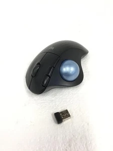 LOGITECH Ergo M575 Wireless Ergonomic Trackball Mouse Black With Dongle, WORKS - Picture 1 of 7