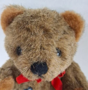 Oso de peluche con lazo rojo / Articulado / Gund 1983 / Clásicos de coleccionista / De colección - Imagen 1 de 6