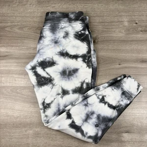 Jogger Lululemon para mujer talla 10 gris cálido azul tie dye 100 % algodón bolsillos - Imagen 1 de 17