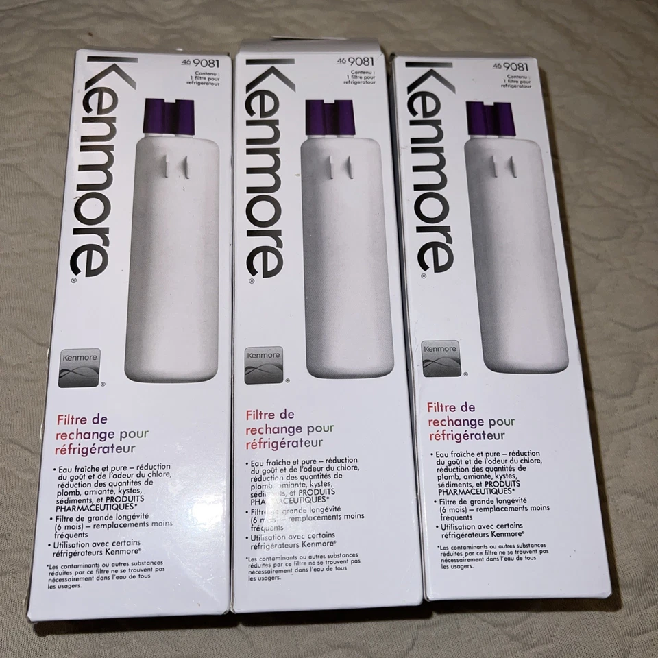 3 Pack Kenmore 469081 46 9081 Refrigerator Water Filter - Image 1 of 1