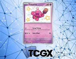 Pokemon - Tinkatink - 165/091 - Paldean Fates - Holo - Brillante Raro Casi Nuevo - Imagen 1 de 1
