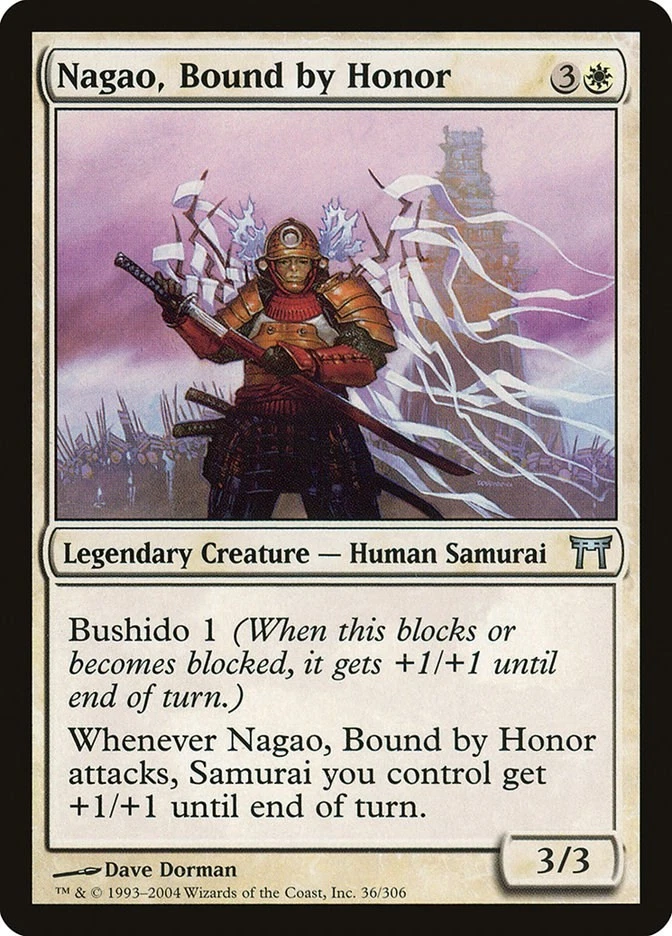 Nagao, Bound by Honor 36 LP Normal Champions of Kamigawa MTG EN - Image 1 of 1