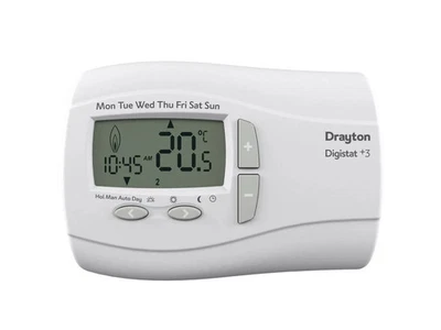 DRAYTON DIGISTAT+3 22087  7 Day PROGRAMMABLE ROOM MAINS THERMOSTAT NOT RF - Image 1 of 3