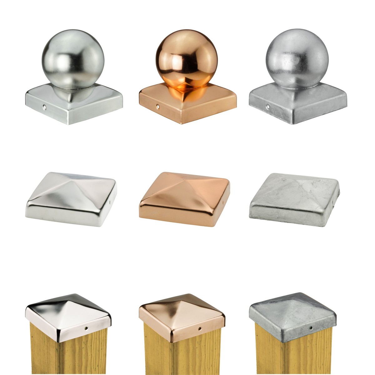 8 Tappi Per Pali Recinzione In PVC - Diametro 48mm, Verde, Resistenti Alle Intemperie - Foto 3