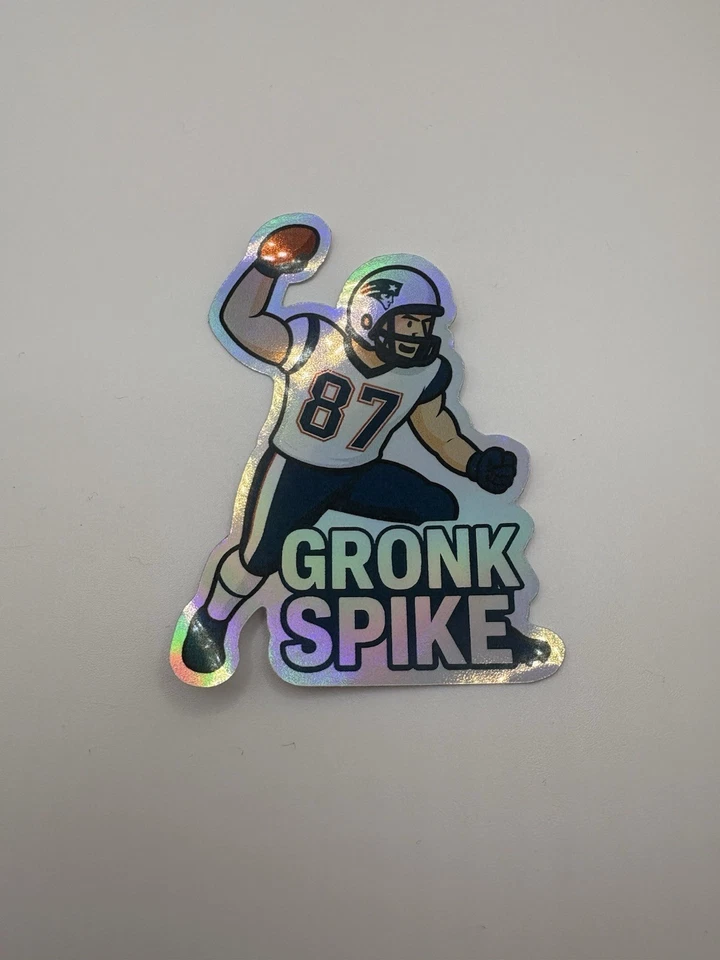 ROB GRONKOWSKI GRONK SPIKE PEGATINA HOLOGRÁFICA PERSONALIZADA PATRIOTAS Foto 1 de 1