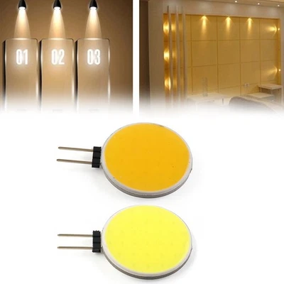 Glowing G4 COB LED Lamp Light Chip Lamp Bead DC 12V Light Round Lamp Panel - Image 1 of 4