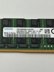 256GB = 4x 64GB 4DRx4 2666V Dell Poweredge R440 R640 R740 R840 ECC Pamięć serwera - Zdjęcie 1 z 1