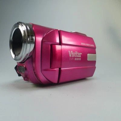 Vivitar DVR-808HD 8.0MP Compact Digital Video Recorder Pink Tested - Image 1 of 4
