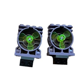 LEGO part 30535 SAND PURPLE Engine 2x4x4 & part 6041 Propeller set 7317 Aero X2