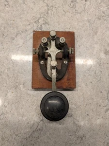 Vintage Morse Code Telegraph Key - Zdjęcie 1 z 3