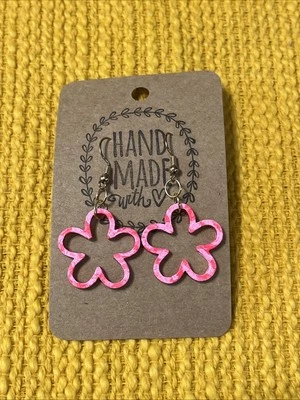 Pendientes Flor NUEVO Rosa Caliente  Foto 1 de 4